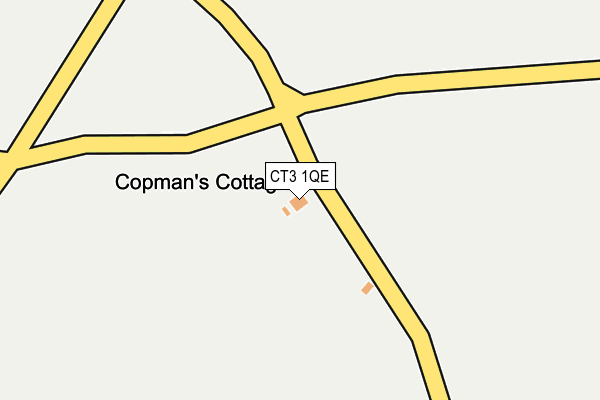 CT3 1QE map - OS OpenMap – Local (Ordnance Survey) CT3 1QE map - OS OpenMap – Local (Ordnance Survey)