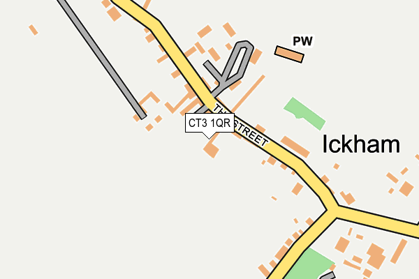 CT3 1QR map - OS OpenMap – Local (Ordnance Survey) CT3 1QR map - OS OpenMap – Local (Ordnance Survey)
