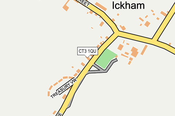 CT3 1QU map - OS OpenMap – Local (Ordnance Survey) CT3 1QU map - OS OpenMap – Local (Ordnance Survey)