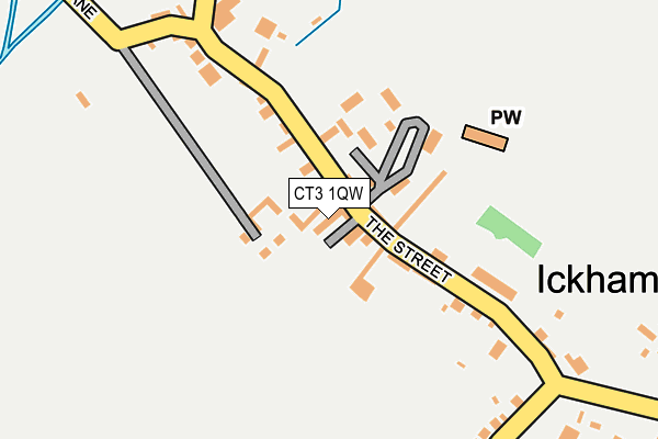 CT3 1QW map - OS OpenMap – Local (Ordnance Survey) CT3 1QW map - OS OpenMap – Local (Ordnance Survey)