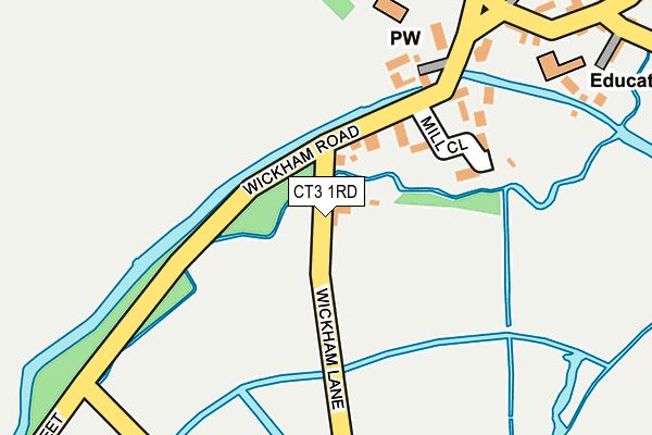 CT3 1RD map - OS OpenMap – Local (Ordnance Survey) CT3 1RD map - OS OpenMap – Local (Ordnance Survey)
