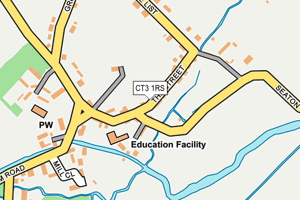 CT3 1RS map - OS OpenMap – Local (Ordnance Survey) CT3 1RS map - OS OpenMap – Local (Ordnance Survey)