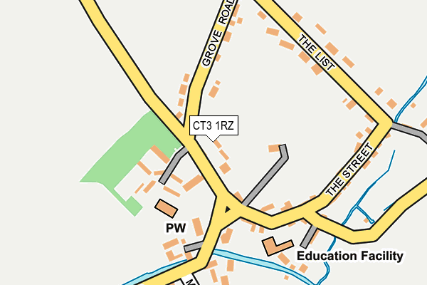 CT3 1RZ map - OS OpenMap – Local (Ordnance Survey) CT3 1RZ map - OS OpenMap – Local (Ordnance Survey)