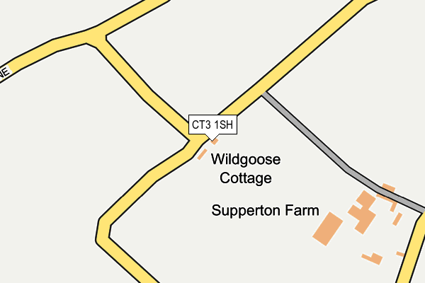 CT3 1SH map - OS OpenMap – Local (Ordnance Survey) CT3 1SH map - OS OpenMap – Local (Ordnance Survey)