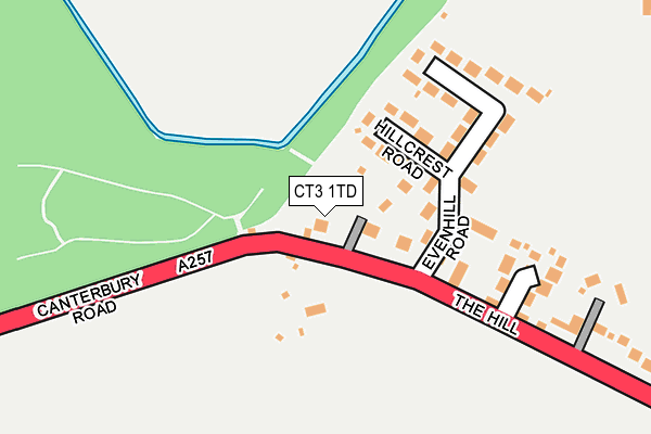 CT3 1TD map - OS OpenMap – Local (Ordnance Survey) CT3 1TD map - OS OpenMap – Local (Ordnance Survey)