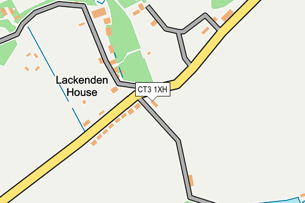 CT3 1XH map - OS OpenMap – Local (Ordnance Survey) CT3 1XH map - OS OpenMap – Local (Ordnance Survey)