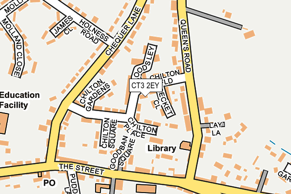 CT3 2EY map - OS OpenMap – Local (Ordnance Survey) CT3 2EY map - OS OpenMap – Local (Ordnance Survey)