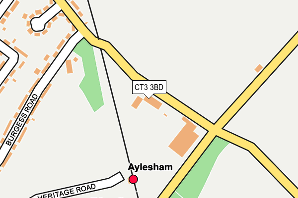 CT3 3BD map - OS OpenMap – Local (Ordnance Survey) CT3 3BD map - OS OpenMap – Local (Ordnance Survey)