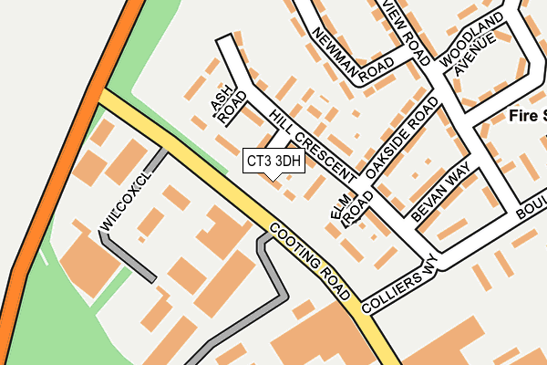 CT3 3DH map - OS OpenMap – Local (Ordnance Survey) CT3 3DH map - OS OpenMap – Local (Ordnance Survey)
