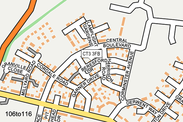 CT3 3FB map - OS OpenMap – Local (Ordnance Survey) CT3 3FB map - OS OpenMap – Local (Ordnance Survey)