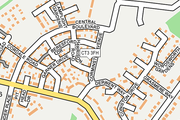 CT3 3FH map - OS OpenMap – Local (Ordnance Survey) CT3 3FH map - OS OpenMap – Local (Ordnance Survey)