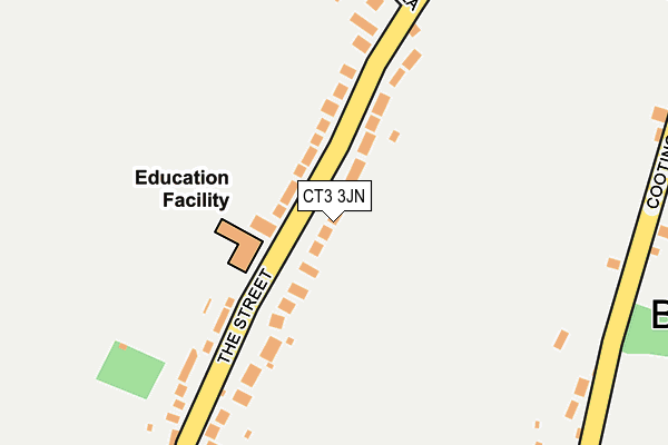 CT3 3JN map - OS OpenMap – Local (Ordnance Survey) CT3 3JN map - OS OpenMap – Local (Ordnance Survey)