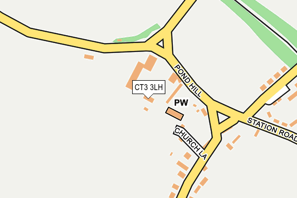 CT3 3LH map - OS OpenMap – Local (Ordnance Survey) CT3 3LH map - OS OpenMap – Local (Ordnance Survey)