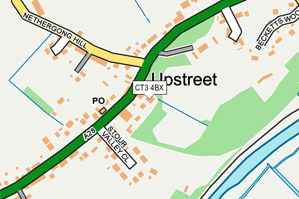 CT3 4BX map - OS OpenMap – Local (Ordnance Survey) CT3 4BX map - OS OpenMap – Local (Ordnance Survey)