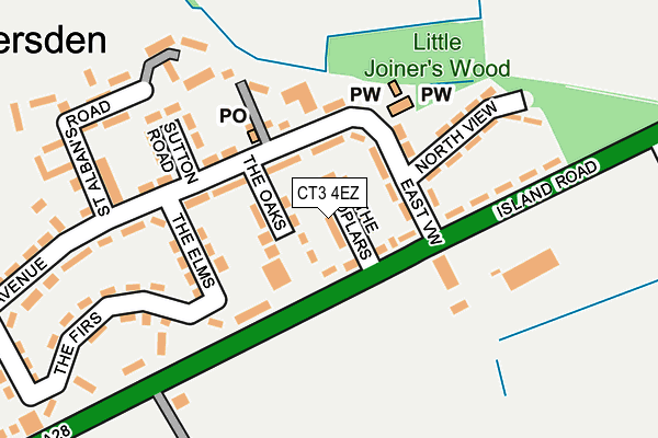 CT3 4EZ map - OS OpenMap – Local (Ordnance Survey) CT3 4EZ map - OS OpenMap – Local (Ordnance Survey)