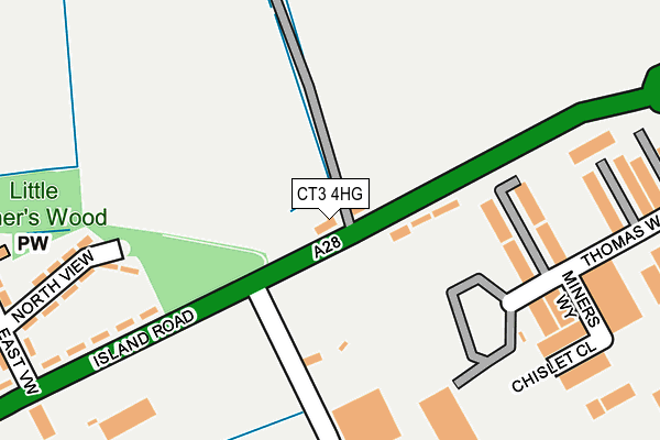 CT3 4HG map - OS OpenMap – Local (Ordnance Survey) CT3 4HG map - OS OpenMap – Local (Ordnance Survey)