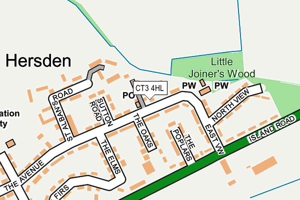 CT3 4HL map - OS OpenMap – Local (Ordnance Survey) CT3 4HL map - OS OpenMap – Local (Ordnance Survey)