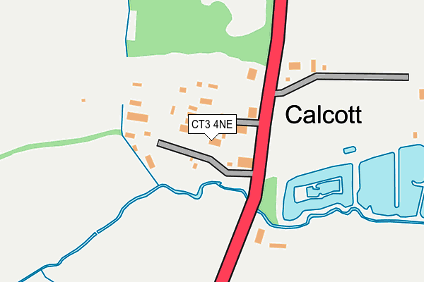 CT3 4NE map - OS OpenMap – Local (Ordnance Survey) CT3 4NE map - OS OpenMap – Local (Ordnance Survey)