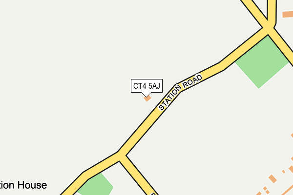 CT4 5AJ map - OS OpenMap – Local (Ordnance Survey) CT4 5AJ map - OS OpenMap – Local (Ordnance Survey)
