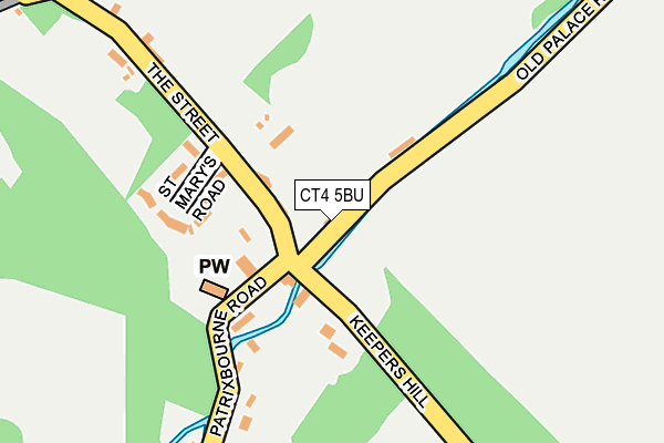 CT4 5BU map - OS OpenMap – Local (Ordnance Survey) CT4 5BU map - OS OpenMap – Local (Ordnance Survey)