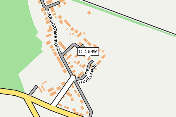 CT4 5BW map - OS OpenMap – Local (Ordnance Survey) CT4 5BW map - OS OpenMap – Local (Ordnance Survey)