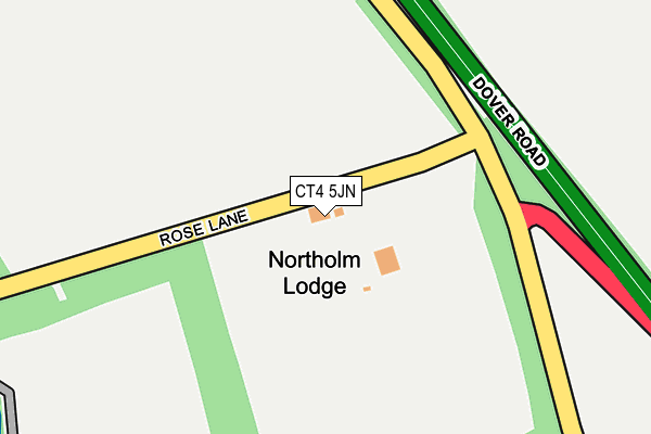 CT4 5JN map - OS OpenMap – Local (Ordnance Survey) CT4 5JN map - OS OpenMap – Local (Ordnance Survey)