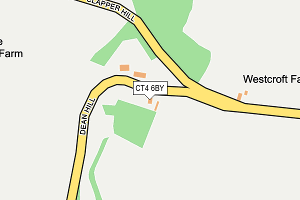 CT4 6BY map - OS OpenMap – Local (Ordnance Survey) CT4 6BY map - OS OpenMap – Local (Ordnance Survey)