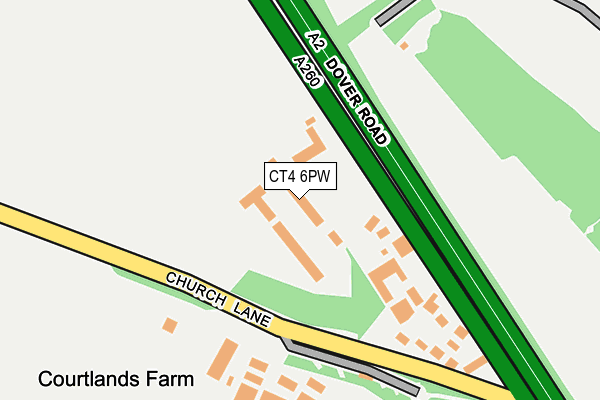 CT4 6PW map - OS OpenMap – Local (Ordnance Survey) CT4 6PW map - OS OpenMap – Local (Ordnance Survey)