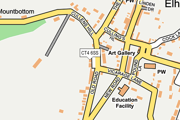 CT4 6SS map - OS OpenMap – Local (Ordnance Survey) CT4 6SS map - OS OpenMap – Local (Ordnance Survey)