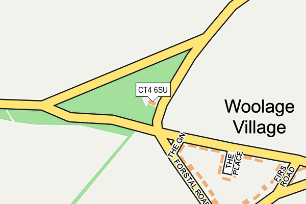 CT4 6SU map - OS OpenMap – Local (Ordnance Survey) CT4 6SU map - OS OpenMap – Local (Ordnance Survey)