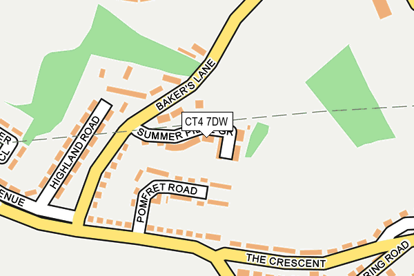 CT4 7DW map - OS OpenMap – Local (Ordnance Survey) CT4 7DW map - OS OpenMap – Local (Ordnance Survey)