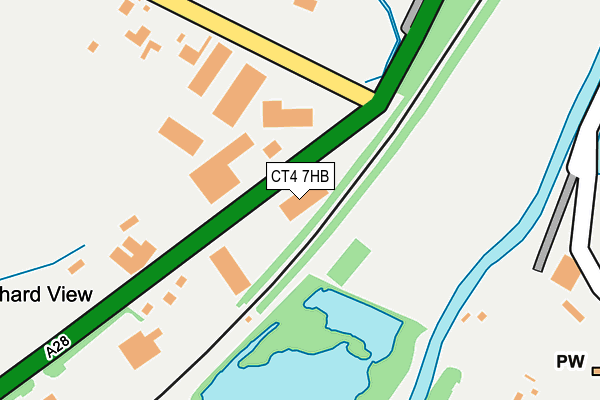 CT4 7HB map - OS OpenMap – Local (Ordnance Survey) CT4 7HB map - OS OpenMap – Local (Ordnance Survey)