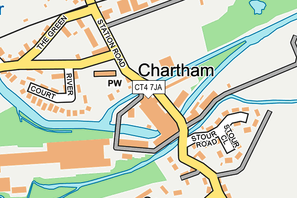 CT4 7JA map - OS OpenMap – Local (Ordnance Survey) CT4 7JA map - OS OpenMap – Local (Ordnance Survey)