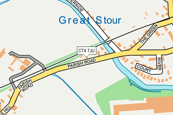 CT4 7JU map - OS OpenMap – Local (Ordnance Survey) CT4 7JU map - OS OpenMap – Local (Ordnance Survey)