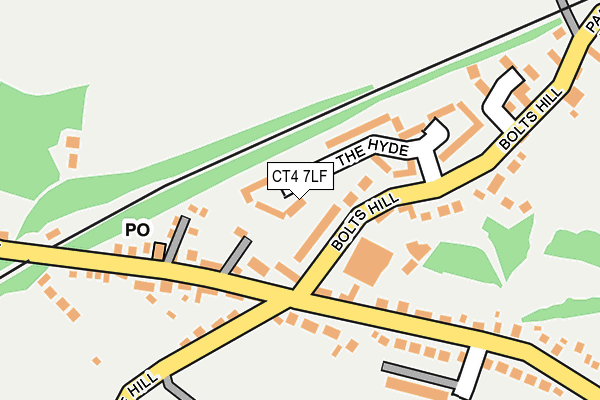 CT4 7LF map - OS OpenMap – Local (Ordnance Survey) CT4 7LF map - OS OpenMap – Local (Ordnance Survey)