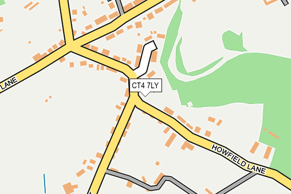CT4 7LY map - OS OpenMap – Local (Ordnance Survey) CT4 7LY map - OS OpenMap – Local (Ordnance Survey)