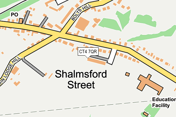 CT4 7QR map - OS OpenMap – Local (Ordnance Survey) CT4 7QR map - OS OpenMap – Local (Ordnance Survey)