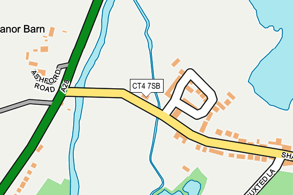 CT4 7SB map - OS OpenMap – Local (Ordnance Survey) CT4 7SB map - OS OpenMap – Local (Ordnance Survey)