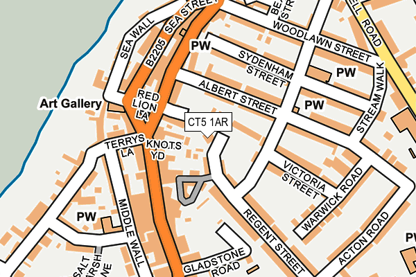 CT5 1AR map - OS OpenMap – Local (Ordnance Survey) CT5 1AR map - OS OpenMap – Local (Ordnance Survey)
