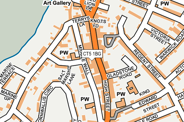 CT5 1BG map - OS OpenMap – Local (Ordnance Survey) CT5 1BG map - OS OpenMap – Local (Ordnance Survey)
