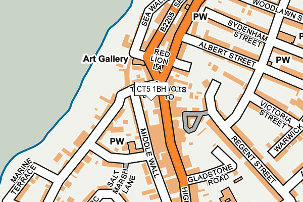 CT5 1BH map - OS OpenMap – Local (Ordnance Survey) CT5 1BH map - OS OpenMap – Local (Ordnance Survey)