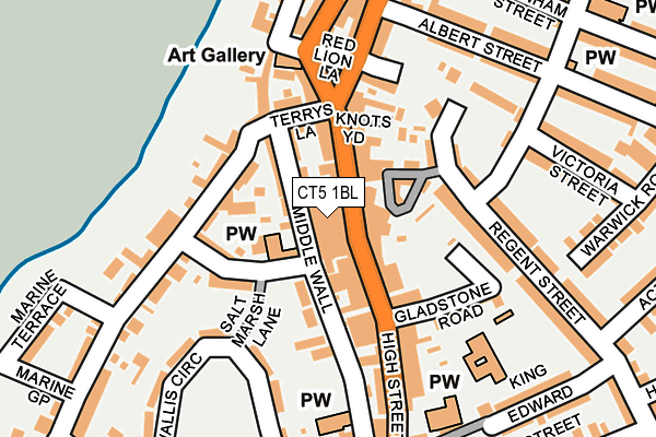 CT5 1BL map - OS OpenMap – Local (Ordnance Survey) CT5 1BL map - OS OpenMap – Local (Ordnance Survey)