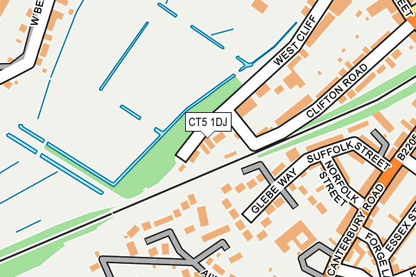 CT5 1DJ map - OS OpenMap – Local (Ordnance Survey) CT5 1DJ map - OS OpenMap – Local (Ordnance Survey)