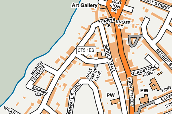 CT5 1ES map - OS OpenMap – Local (Ordnance Survey) CT5 1ES map - OS OpenMap – Local (Ordnance Survey)