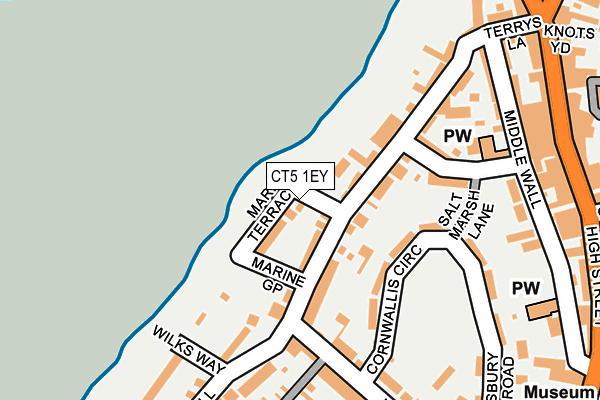 CT5 1EY map - OS OpenMap – Local (Ordnance Survey) CT5 1EY map - OS OpenMap – Local (Ordnance Survey)