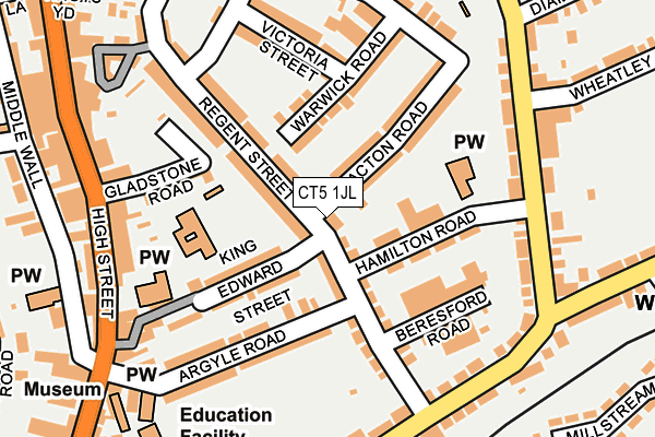 CT5 1JL map - OS OpenMap – Local (Ordnance Survey) CT5 1JL map - OS OpenMap – Local (Ordnance Survey)