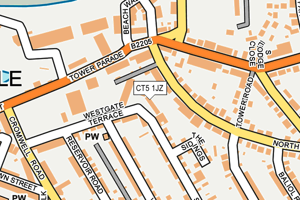 CT5 1JZ map - OS OpenMap – Local (Ordnance Survey) CT5 1JZ map - OS OpenMap – Local (Ordnance Survey)