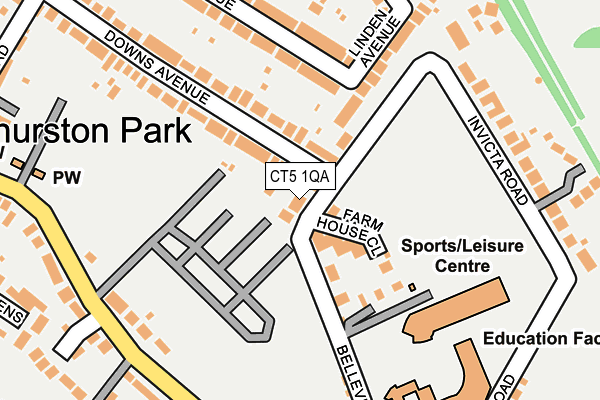 CT5 1QA map - OS OpenMap – Local (Ordnance Survey) CT5 1QA map - OS OpenMap – Local (Ordnance Survey)