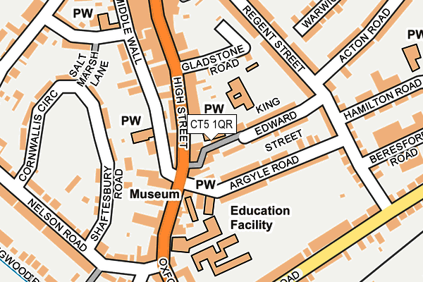 CT5 1QR map - OS OpenMap – Local (Ordnance Survey) CT5 1QR map - OS OpenMap – Local (Ordnance Survey)