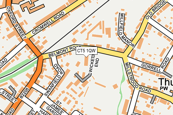 CT5 1QW map - OS OpenMap – Local (Ordnance Survey) CT5 1QW map - OS OpenMap – Local (Ordnance Survey)